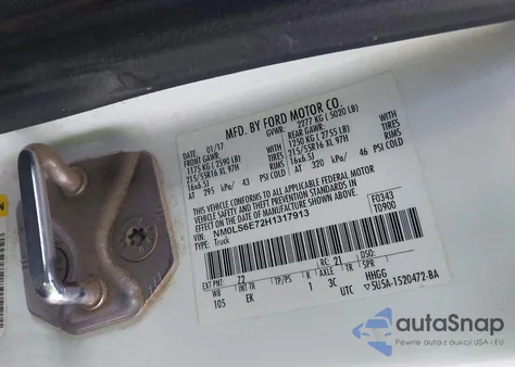 2017 Ford Transit Connect Xl из США, поврежденный, VIN NM0LS6E72H1317913